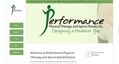 Desktop Screenshot of performancephysicaltherapy.org